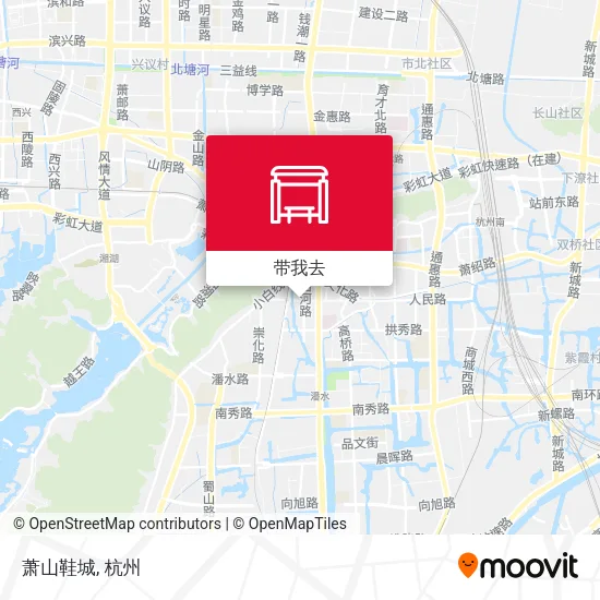 萧山鞋城地图