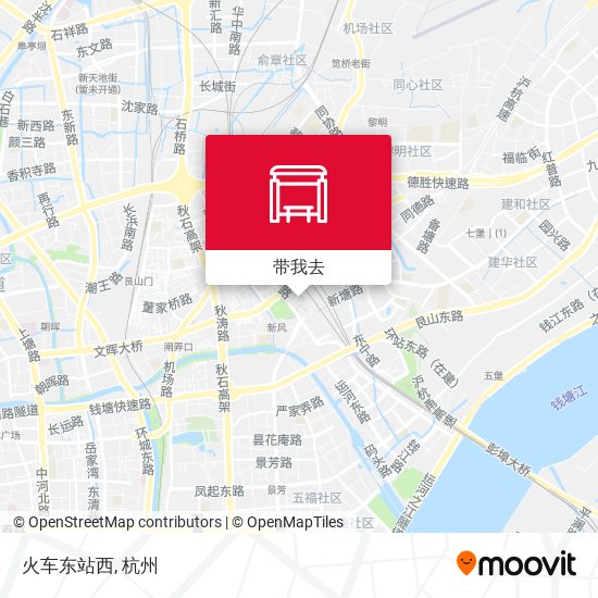 火车东站西地图