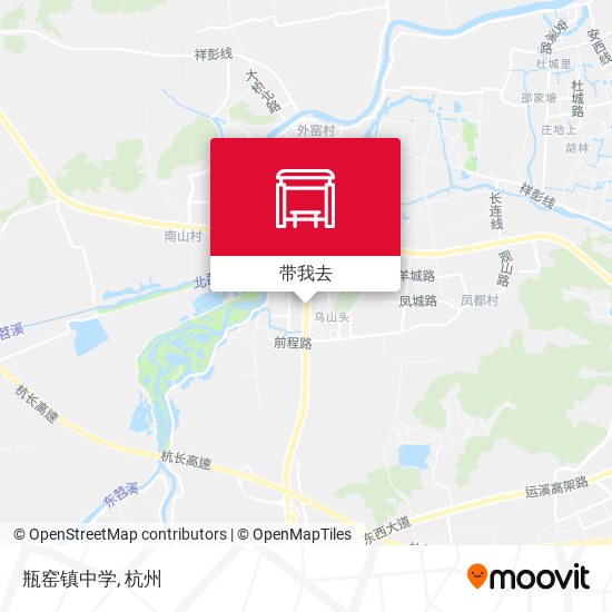 瓶窑镇中学地图