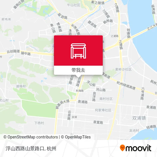 浮山西路山景路口地图