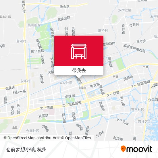 仓前梦想小镇地图