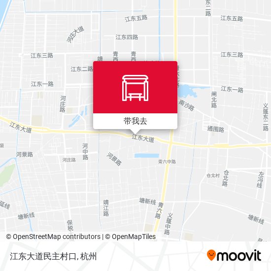 江东大道民主村口地图