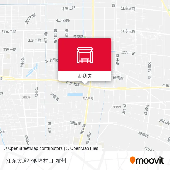 江东大道小泗埠村口地图