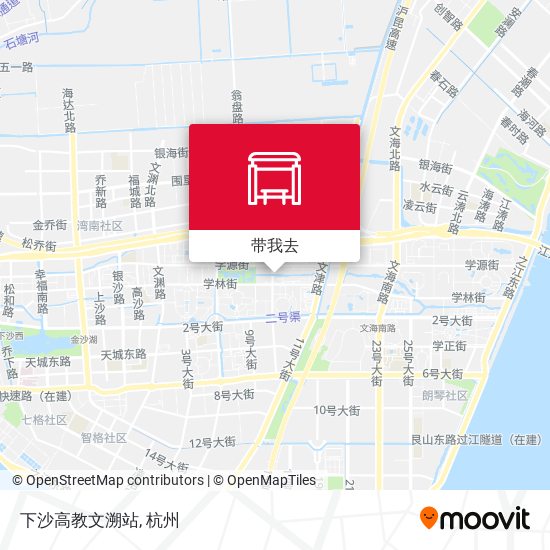 下沙高教文溯站地图