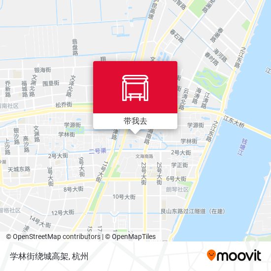 学林街绕城高架地图