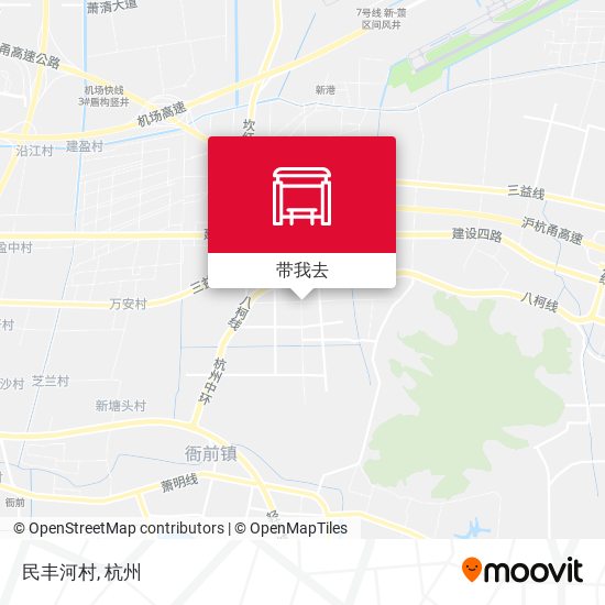 民丰河村地图