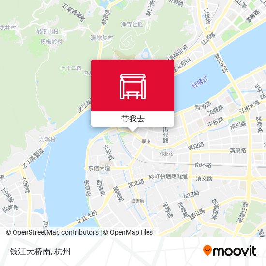 钱江大桥南地图
