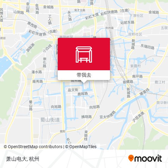 萧山电大地图