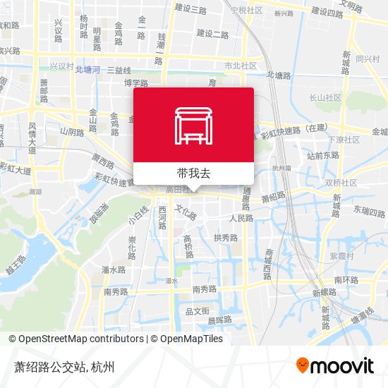 萧绍路公交站地图