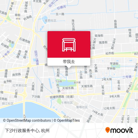 下沙行政服务中心地图
