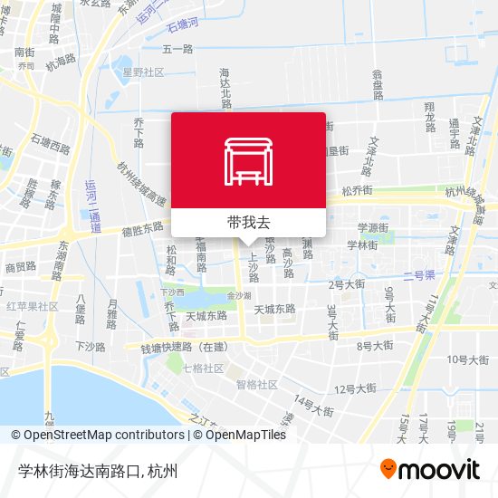 学林街海达南路口地图
