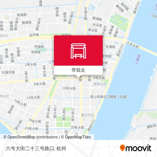 六号大街二十三号路口地图