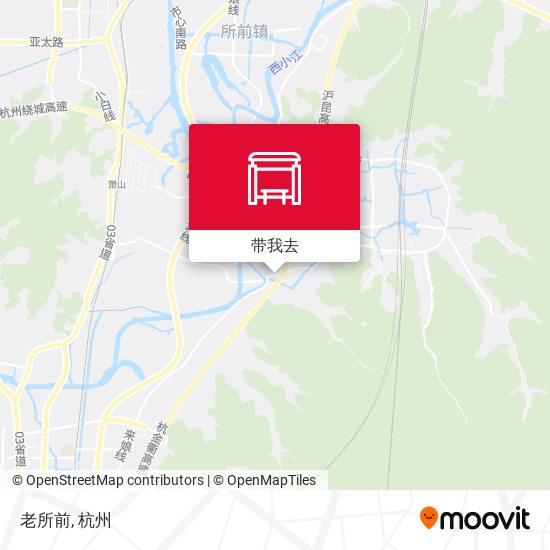 老所前地图