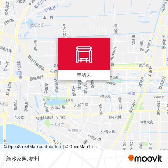 新沙家园地图