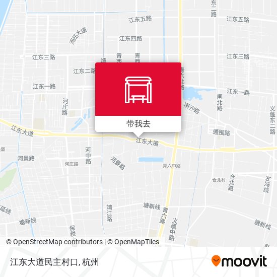江东大道民主村口地图