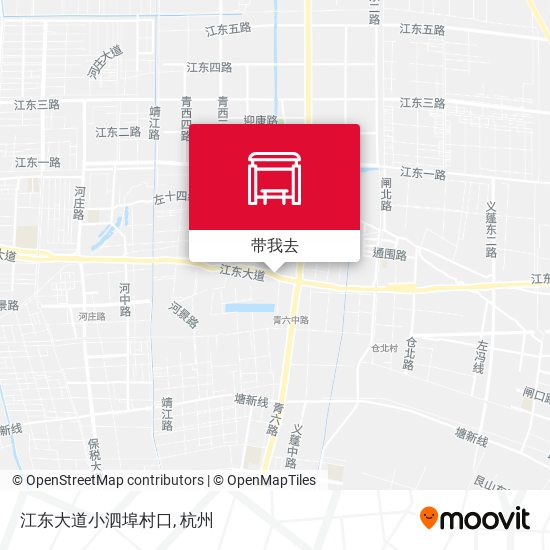 江东大道小泗埠村口地图