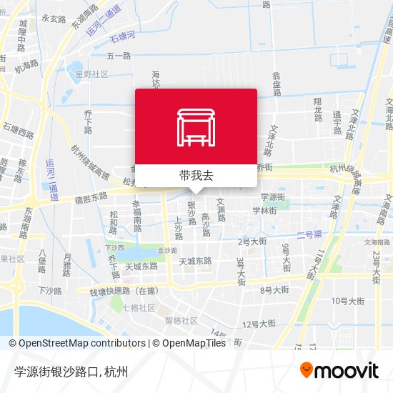 学源街银沙路口地图