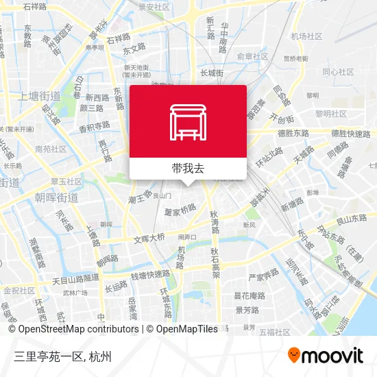 三里亭苑一区地图