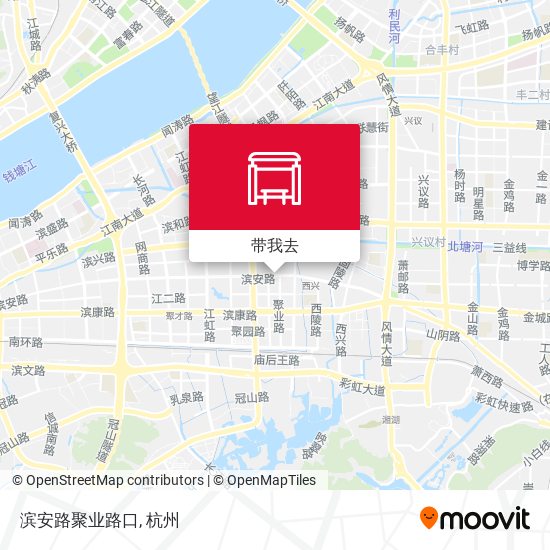 滨安路聚业路口地图