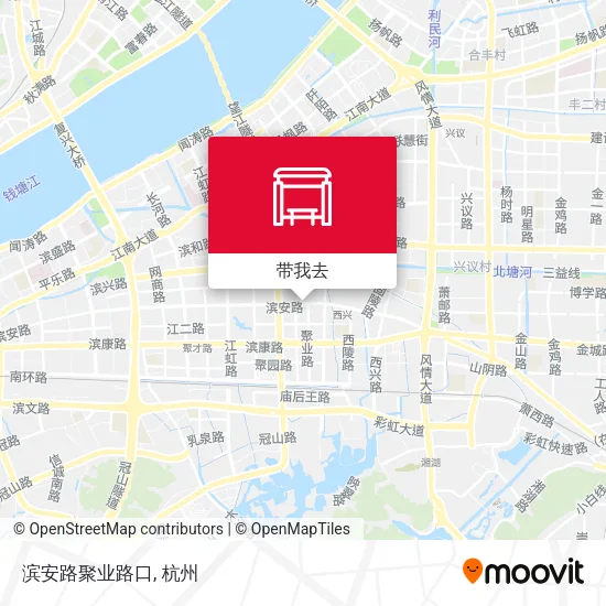 滨安路聚业路口地图