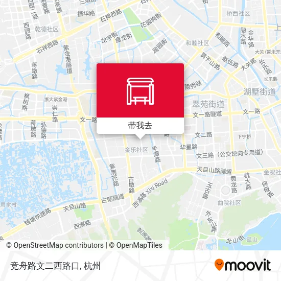 竞舟路文二西路口地图