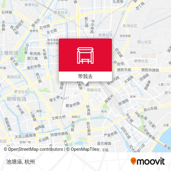池塘庙地图