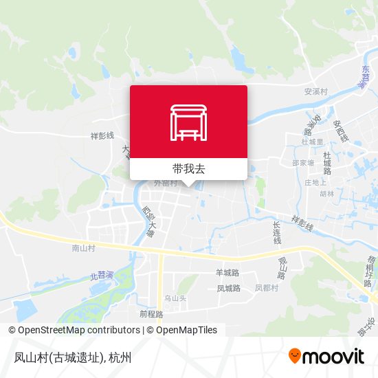 凤山村(古城遗址)地图