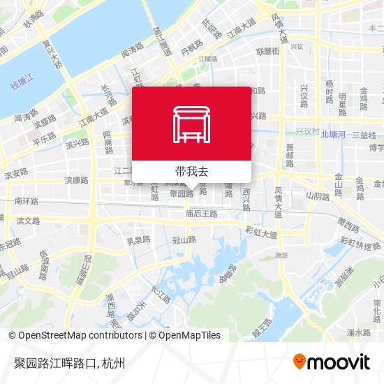 聚园路江晖路口地图