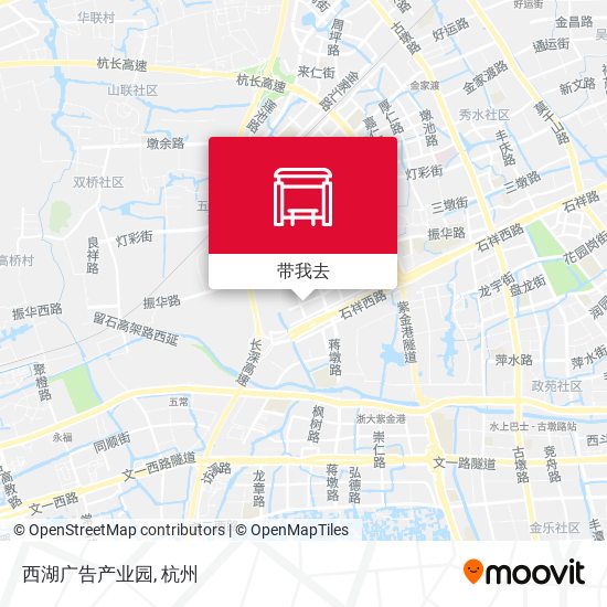 西湖广告产业园地图