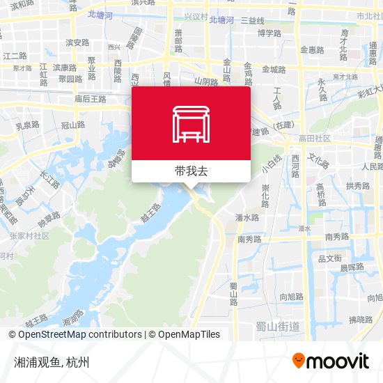 湘浦观鱼地图