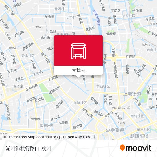 湖州街杭行路口地图