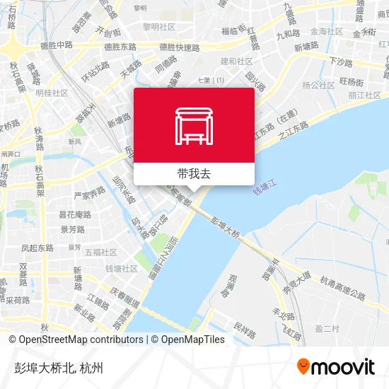 彭埠大桥北地图