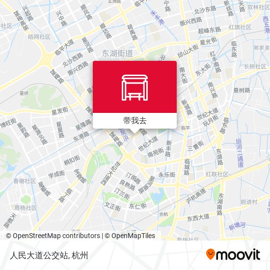 人民大道公交站地图