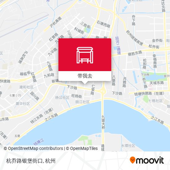 杭乔路银堡街口地图