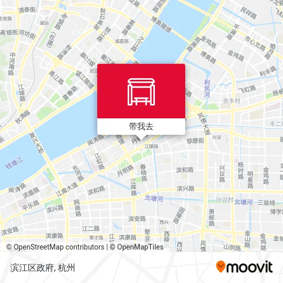 滨江区政府地图