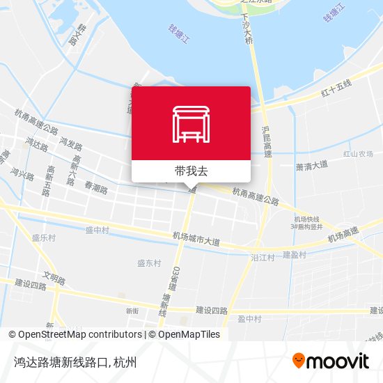 鸿达路塘新线路口地图