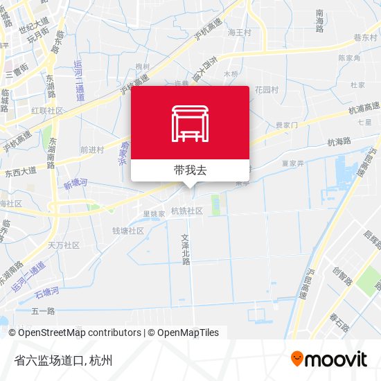 省六监场道口地图
