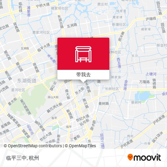 临平三中地图