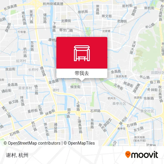 谢村地图