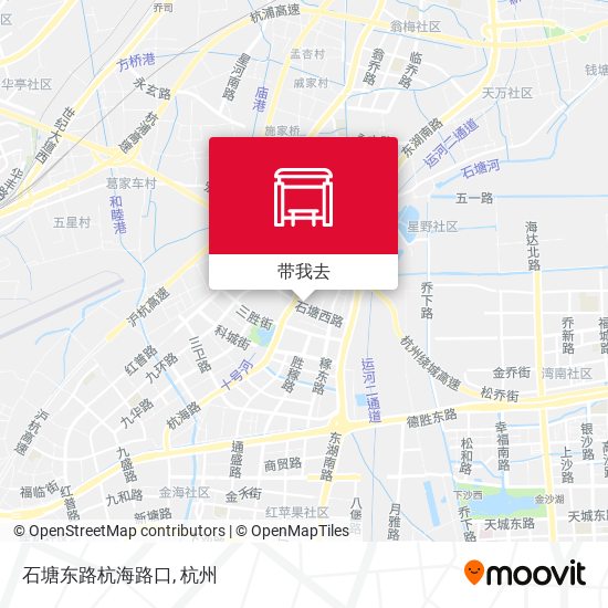 石塘东路杭海路口地图
