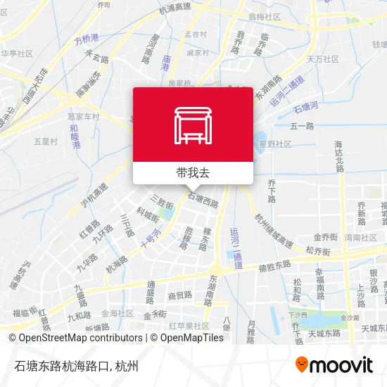 石塘东路杭海路口地图