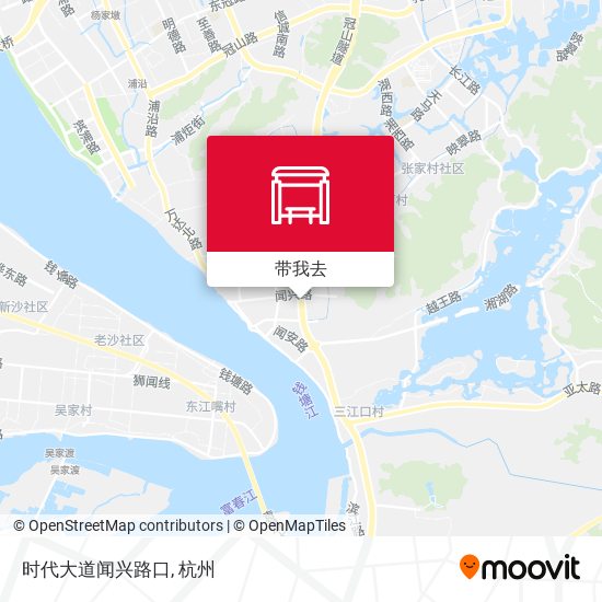 时代大道闻兴路口地图