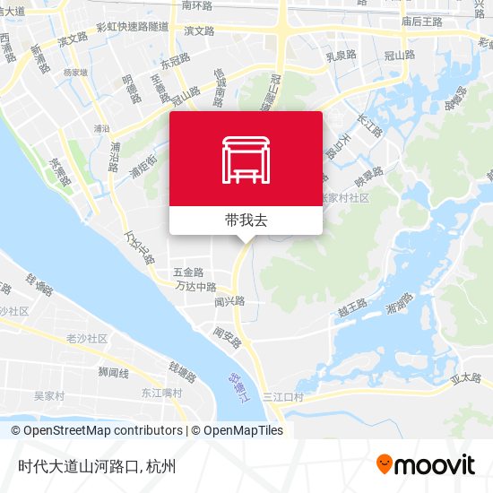 时代大道山河路口地图