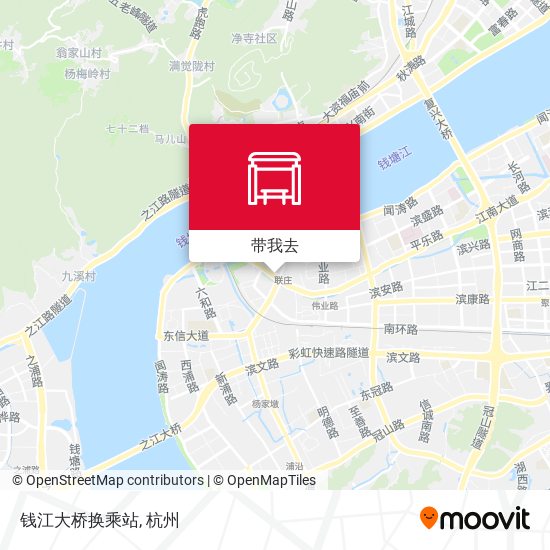 钱江大桥换乘站地图