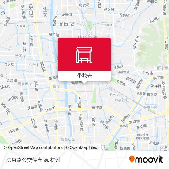 拱康路公交停车场地图