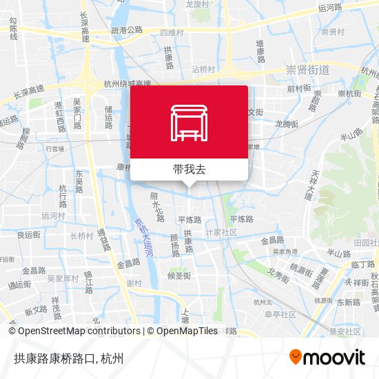 拱康路康桥路口地图