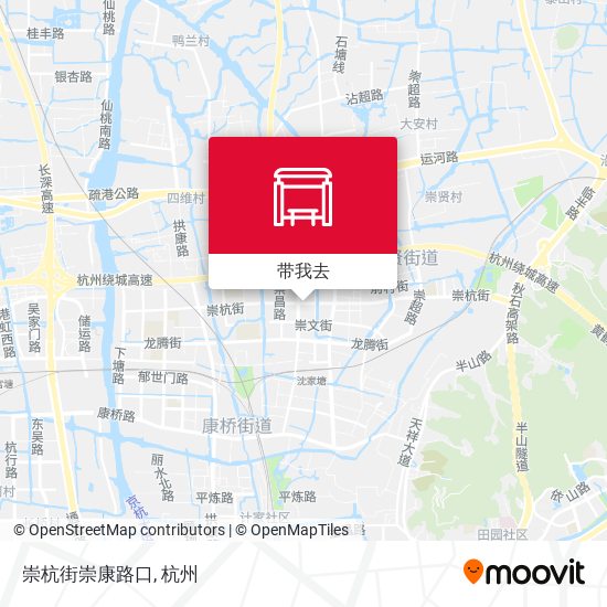 崇杭街崇康路口地图