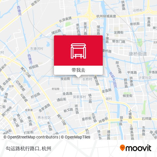 勾运路杭行路口地图