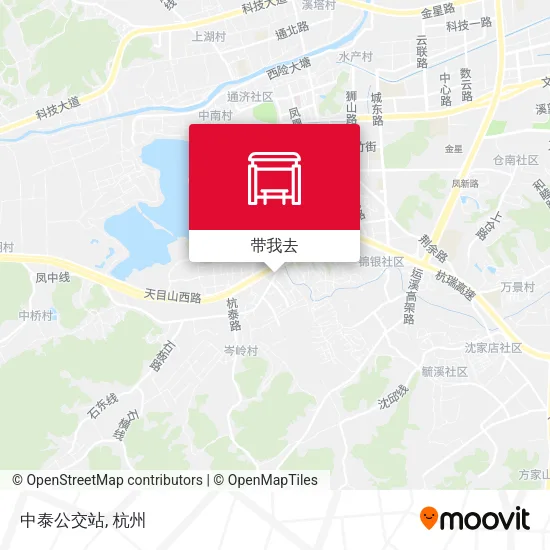 中泰公交站地图