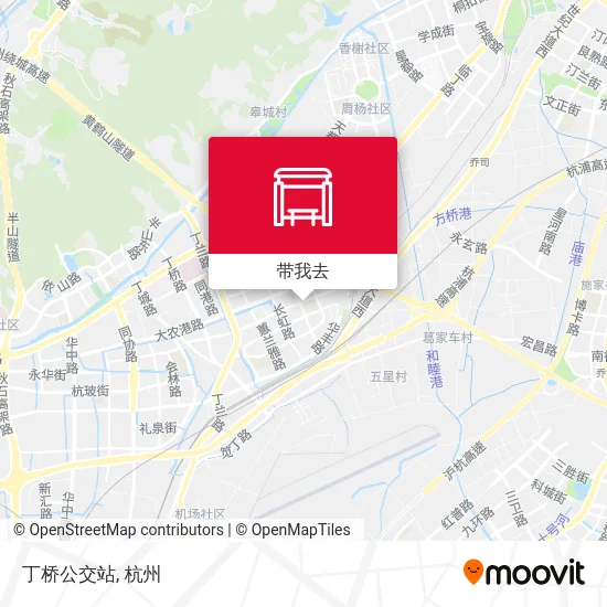丁桥公交站地图
